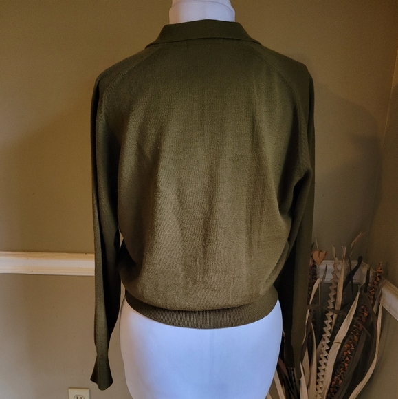Lord & Taylor Green Pullover Sweater Large - Picture 5 of 10